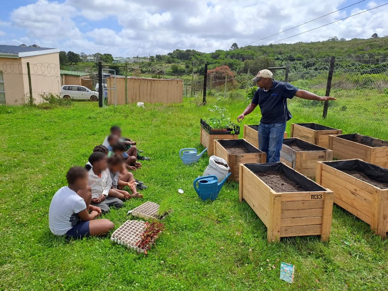 Adults participating in a practical skills development session